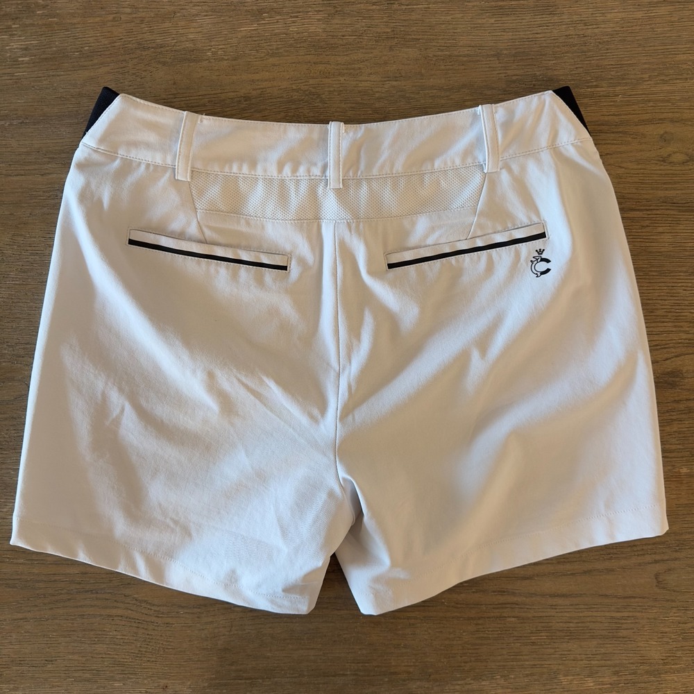 Louis Castel Women's White Golf Shorts-Size 70-U.S 4-Japanese Performance Fabric - Picture 14 of 16
